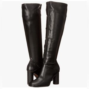 Franco Sarto Sleek Black Over the Knee Boots